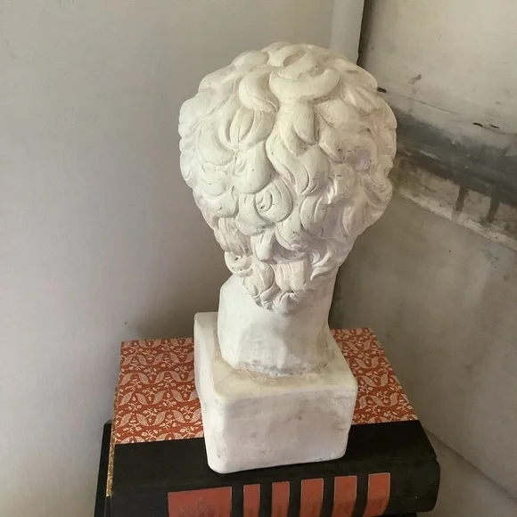 Vintage Plaster Chalk Bust Michelangelo’s David